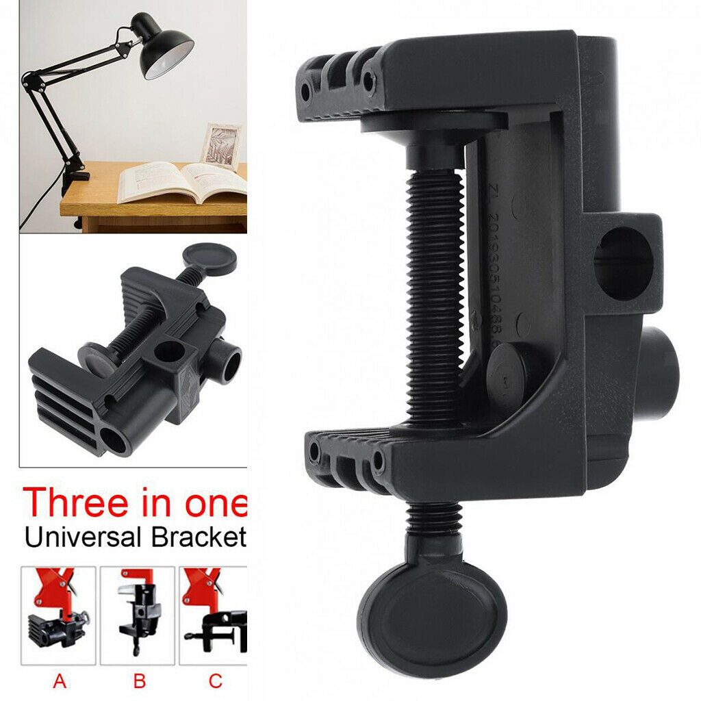 Universal C-Clamp Plastic Desk Mounting Clamp Stand for Magnifier Lamp