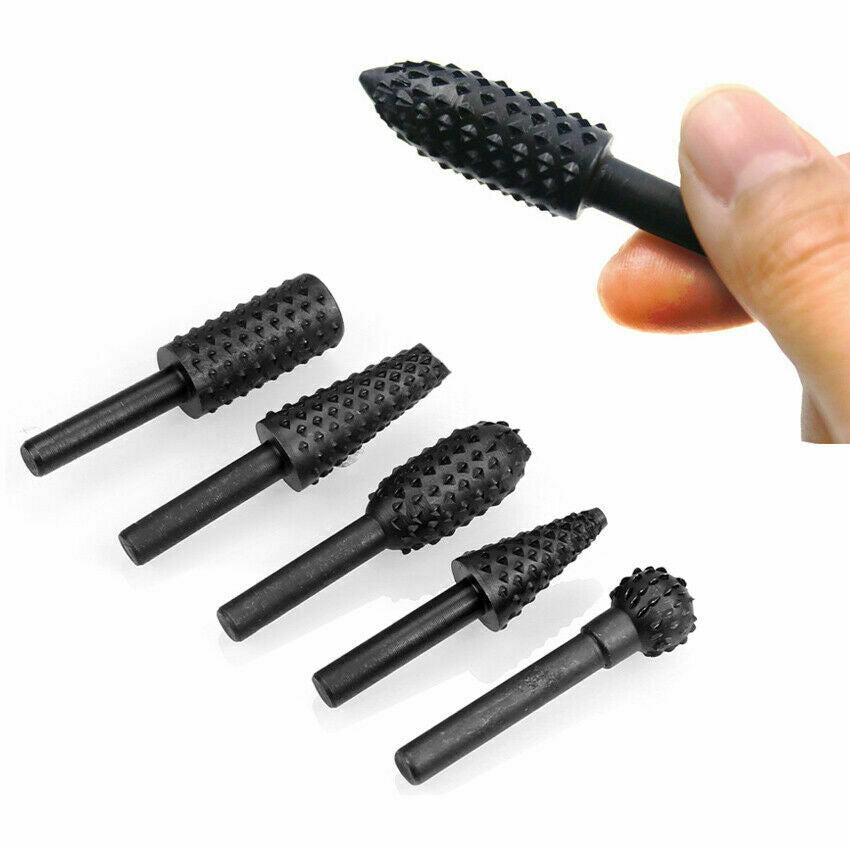 5pcs Titanium 10 Step Cone Drill Bits 1/4" to1-3/8" for Plastic Wood Metal Tool