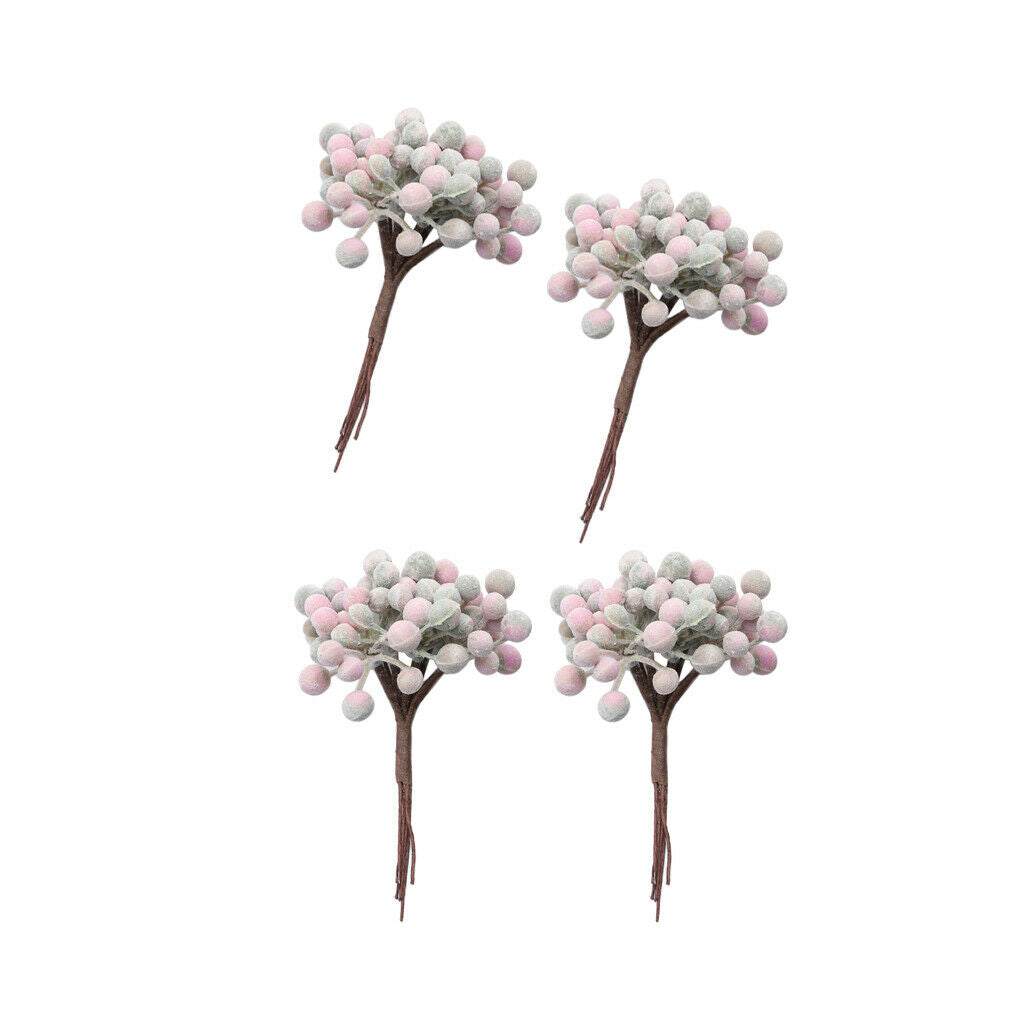 24 Artificial Berry Branches Pip Berry Stems for Crafts