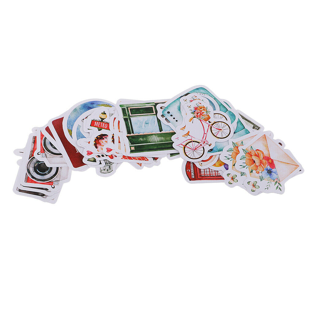 46 Pcs Creative Paper Stickers Package Diy Diary Stickers Album Scrapbooking