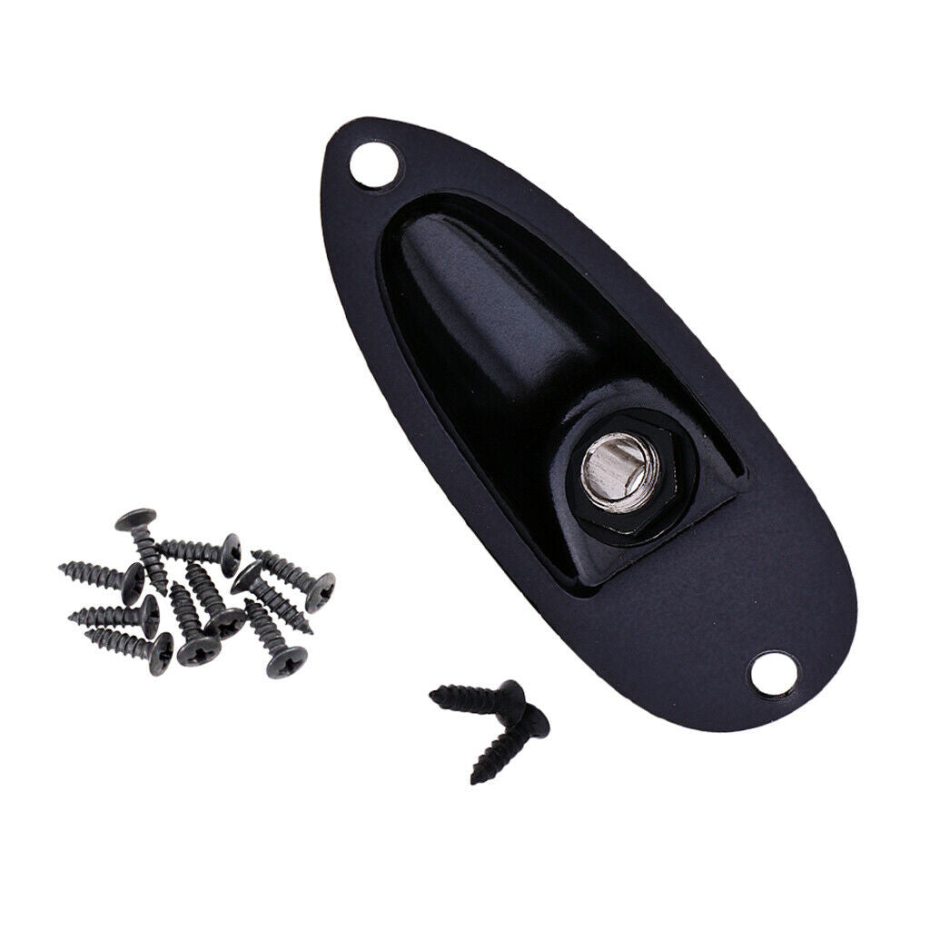 1 Set 1/4" 6.35mm Boat Plug with Mounting Screws for ST SQ Electric Guitar