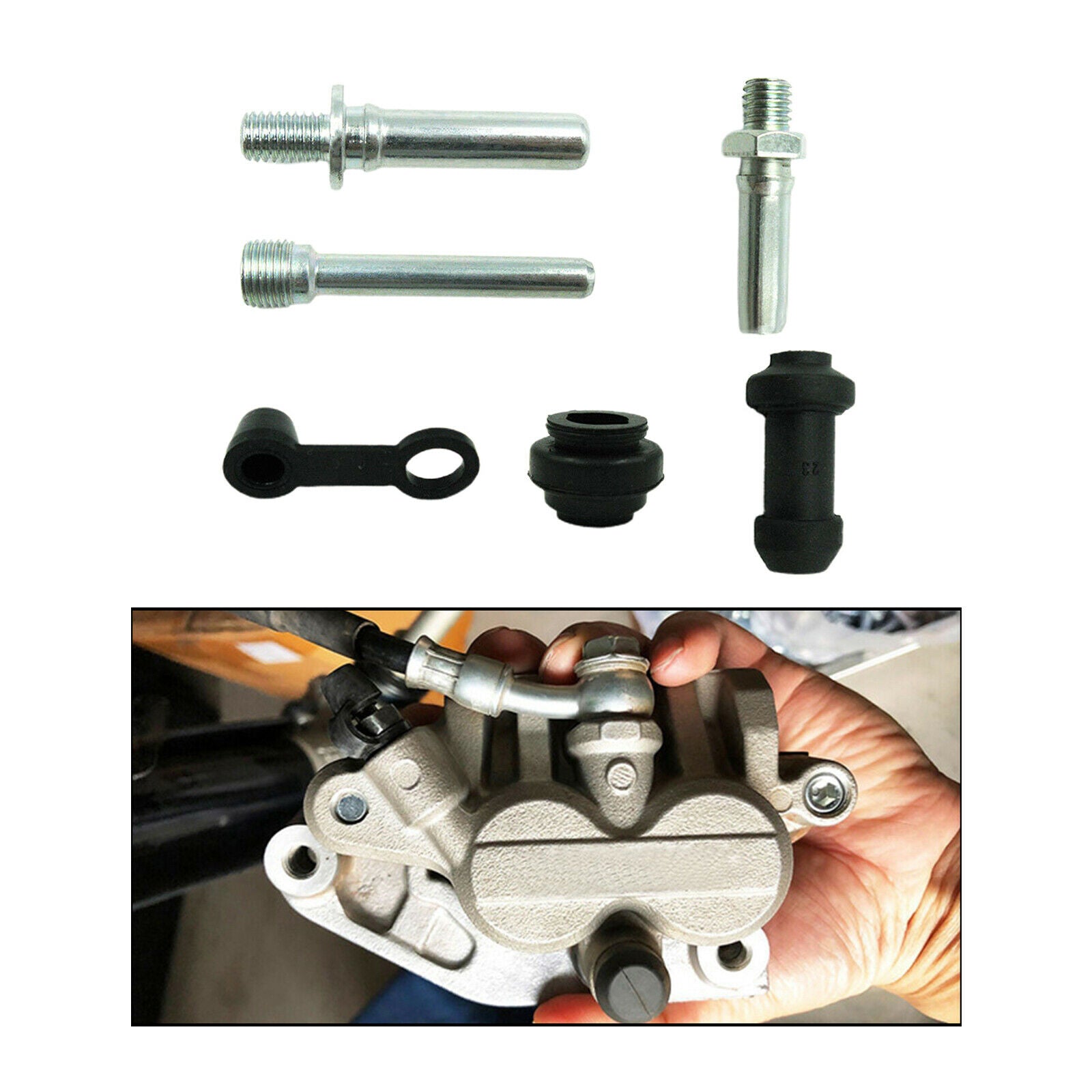Brake Caliper Repair Kit Rear Caliper Guide Pin Rebuild Fit for YAMAHA YZF