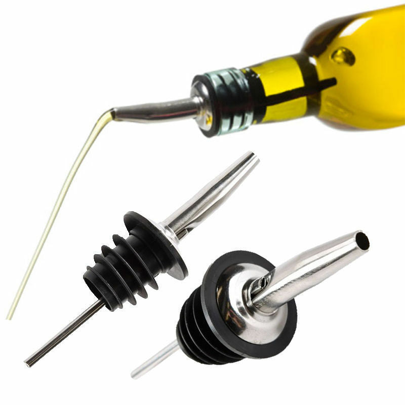Useful Olive Oil Liquor Wine Beer Bartend Bottle Dispenser Stainless Steel Spout