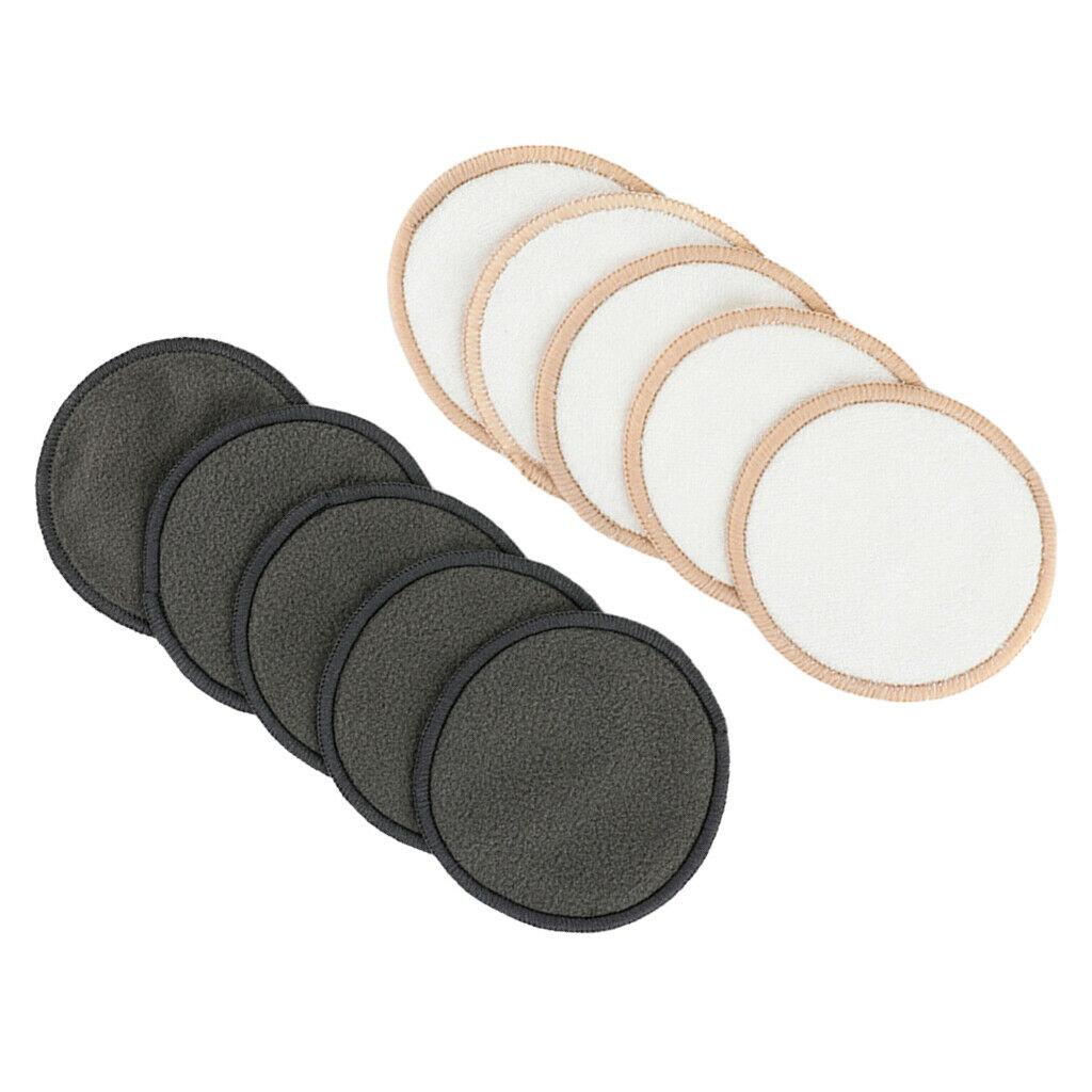 10 Pieces Cotton Reusable Make Up Remover Pad Facial Cleansing Cloth Pads