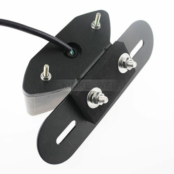 12V Smoke 20LED Motorcycle Turn Signal Brake License Plate Integrated Tail Light
