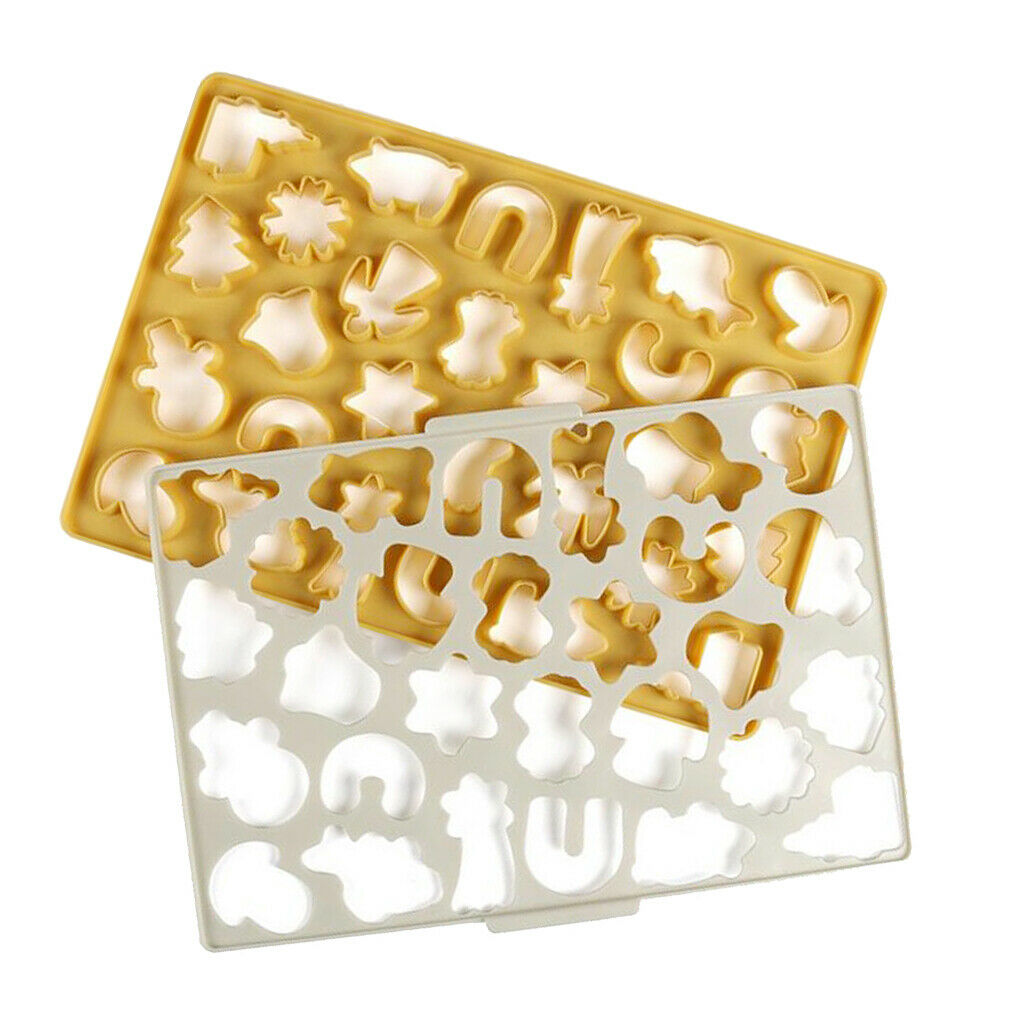 Christmas DIY Plastic Cookies Mold Xmas Cake Decor Chocolate Biscuit Mould