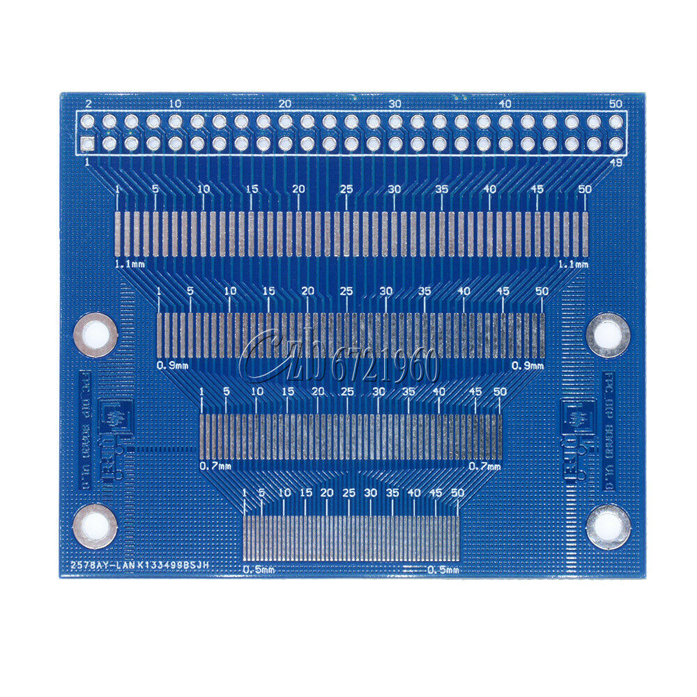 0.5mm To 1.2mm Pin Pitch Adapter PCB FPC Board 2.0-3.5 inch TFT LCD SMD To DIP H