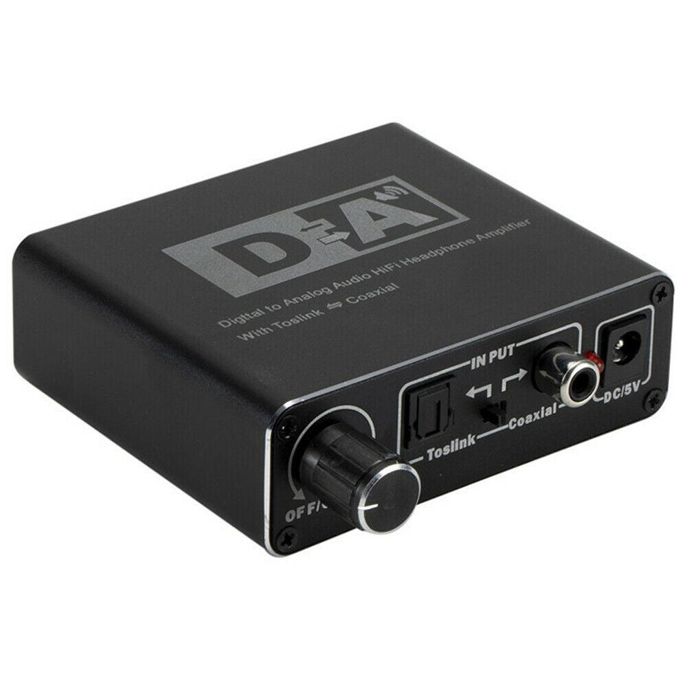 Digital to Analog Audio Converter HiFi RCA Amplifier Decoder Optical Coaxial New