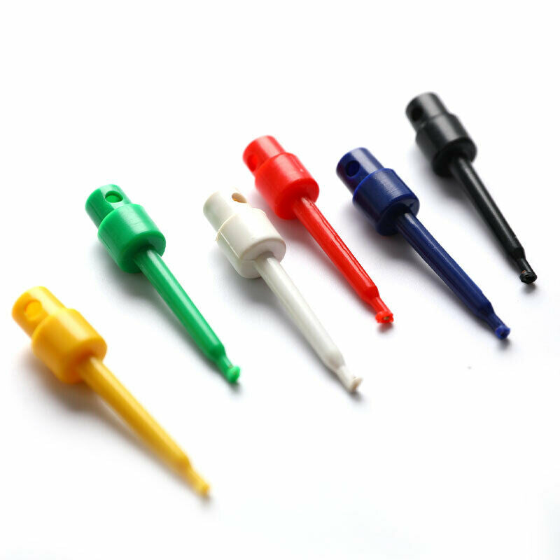 12x Useful multimeter lead wire test probe hook clip set grabbers connectohmBDA