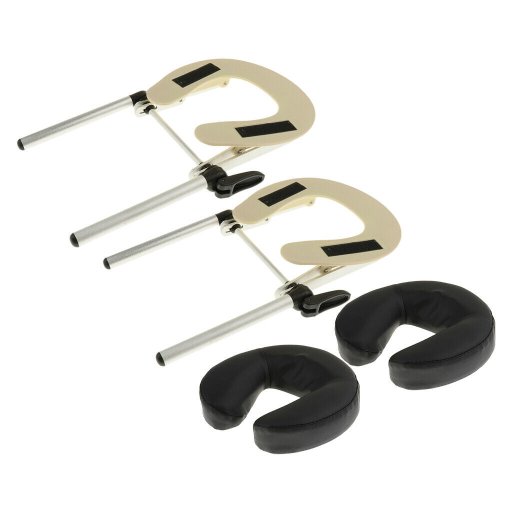 2x Universal Comfort Massage Table Face Cradle with Face Down Pillow Cushion