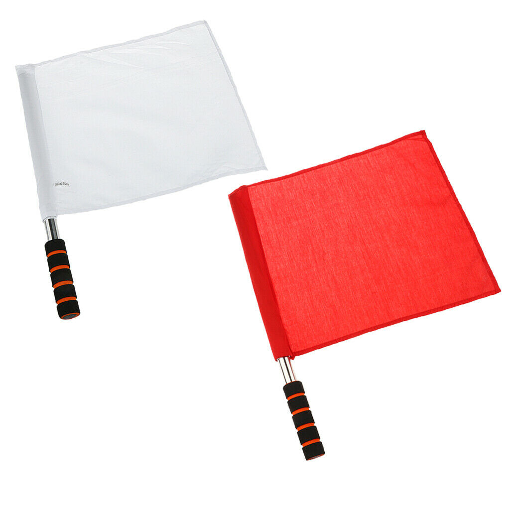 2pcs Referee Soccer Hocky Flag Flag Competition Flag