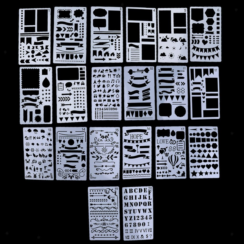 20x drawing stencils stencil painting plastic stencils painting stencils