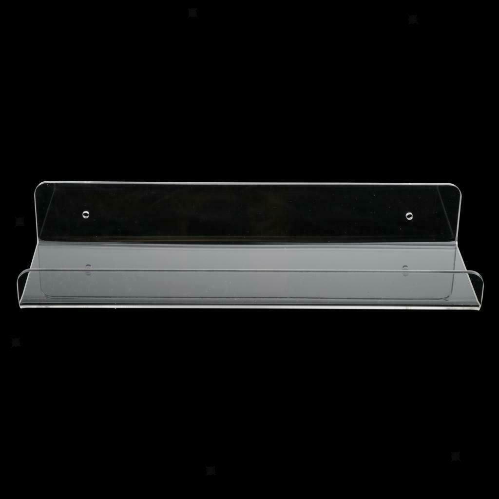 30cm Wall Mounted Acrylic Shelf Nail Polish Retail Display Kitchen Shelf New