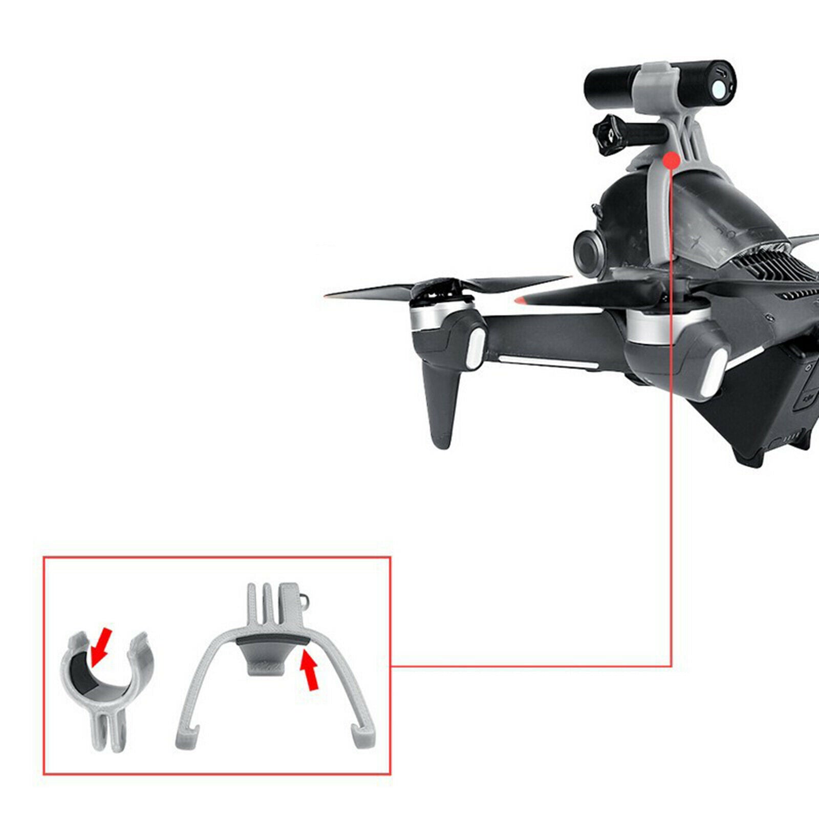 Recharging Drone Night Light Searchlight Position Light for DJI FPV Upgrade