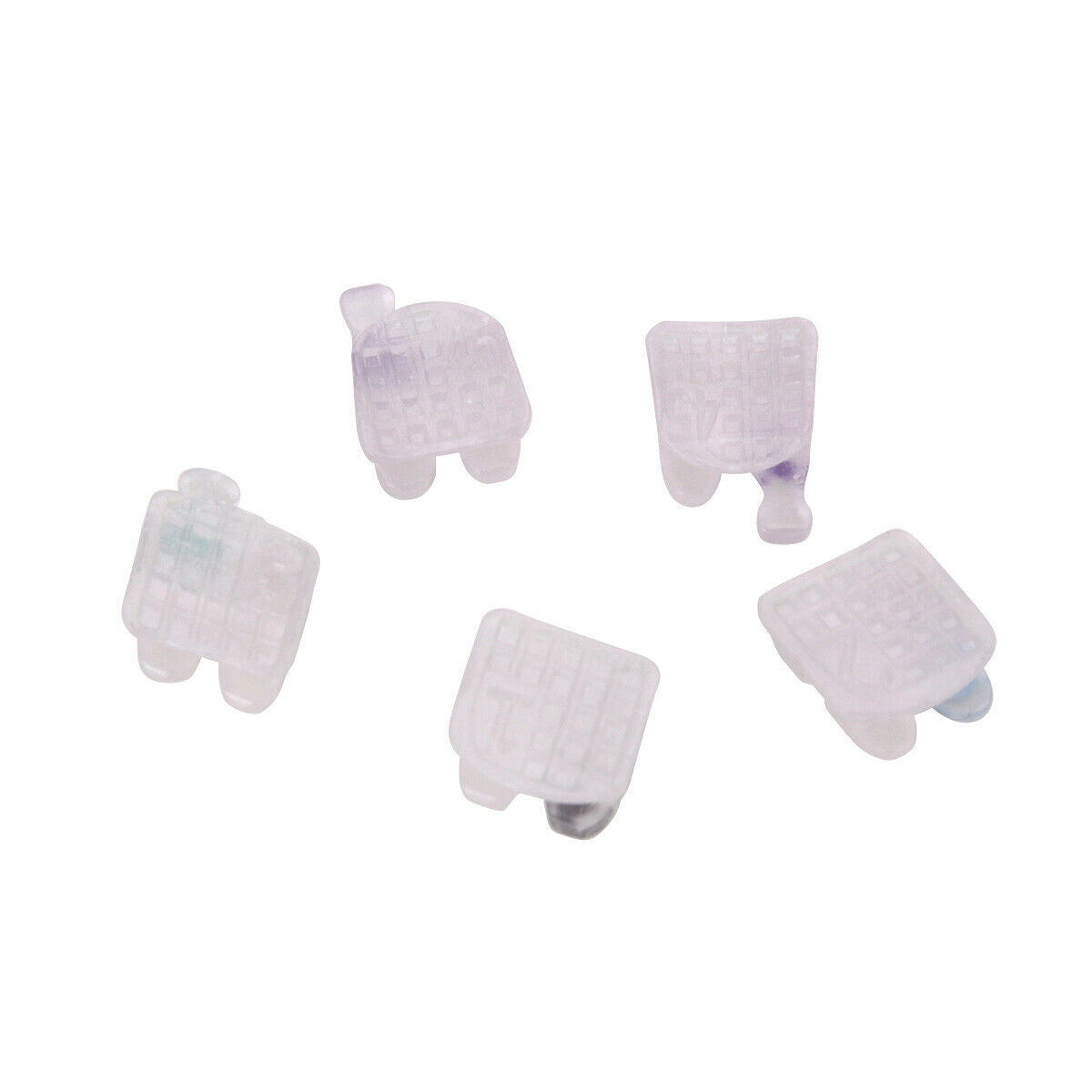 10X Dental Orthodontic Ceramic Invisible Brackets Roth 0.022 3-4-5 Hooks AZDENT