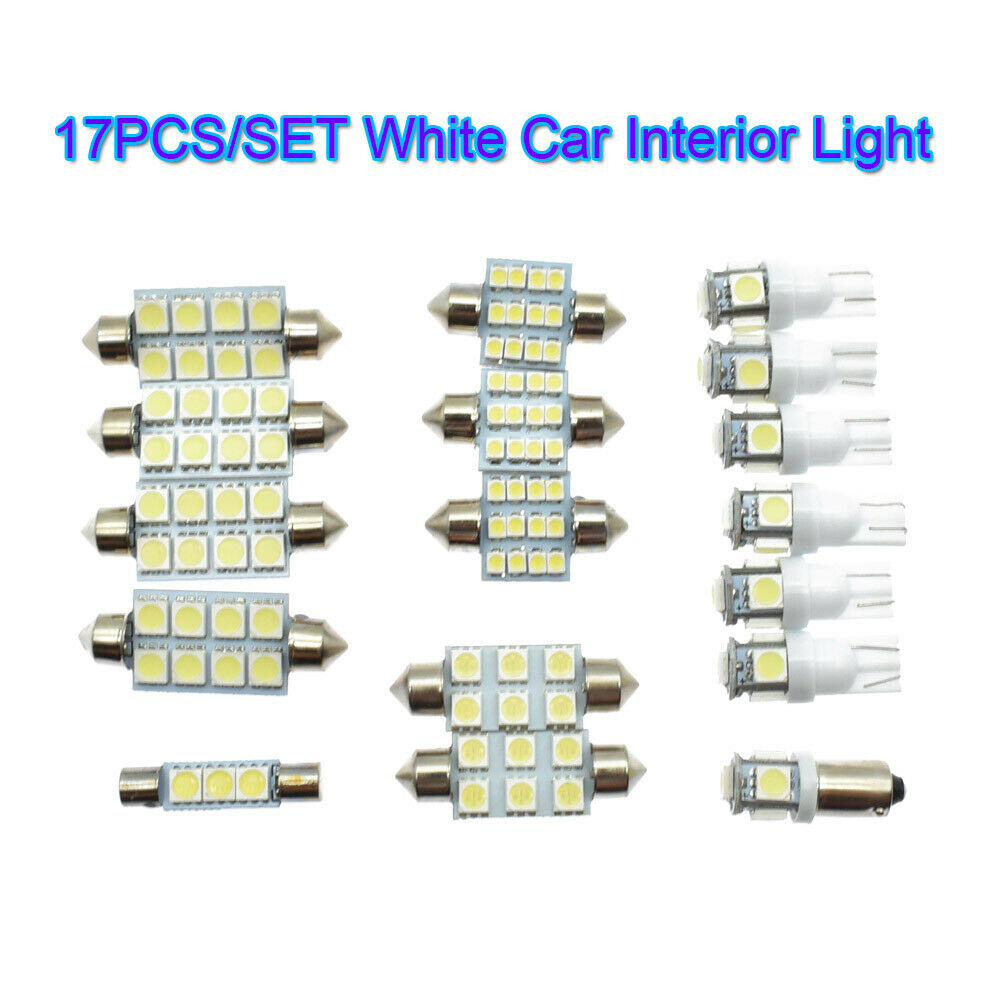 17pcs White Car Interior LED Light Kit Dome Lamp Light For Volvo V70 XC70 02-07