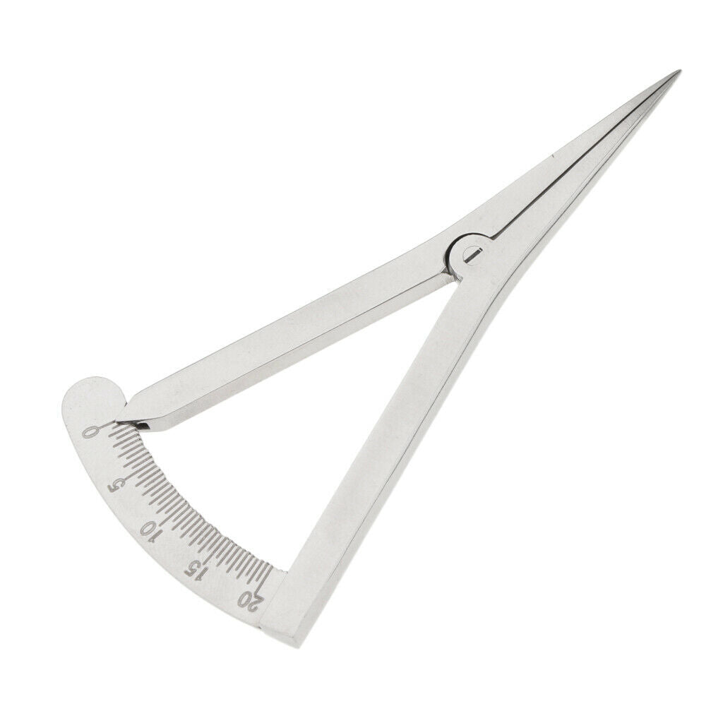 Stainless Steel Ophthalmic Eye Caliper Double Eyelid Scale Self Lock Straight