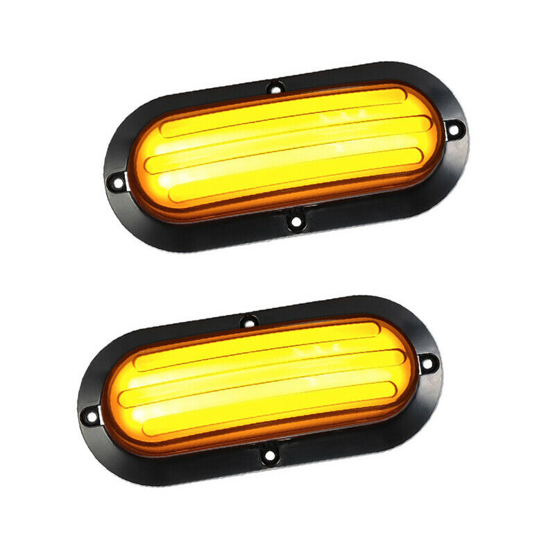 2X 74LED Car Turn Reverse Heavy Truck Tail Lamp Stop Rear Brake Light Red&Yellow