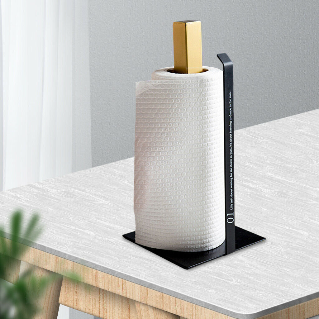 Paper Towel Holder 13 inch Dispenser Standing Heavy Duty for Kitchen Family