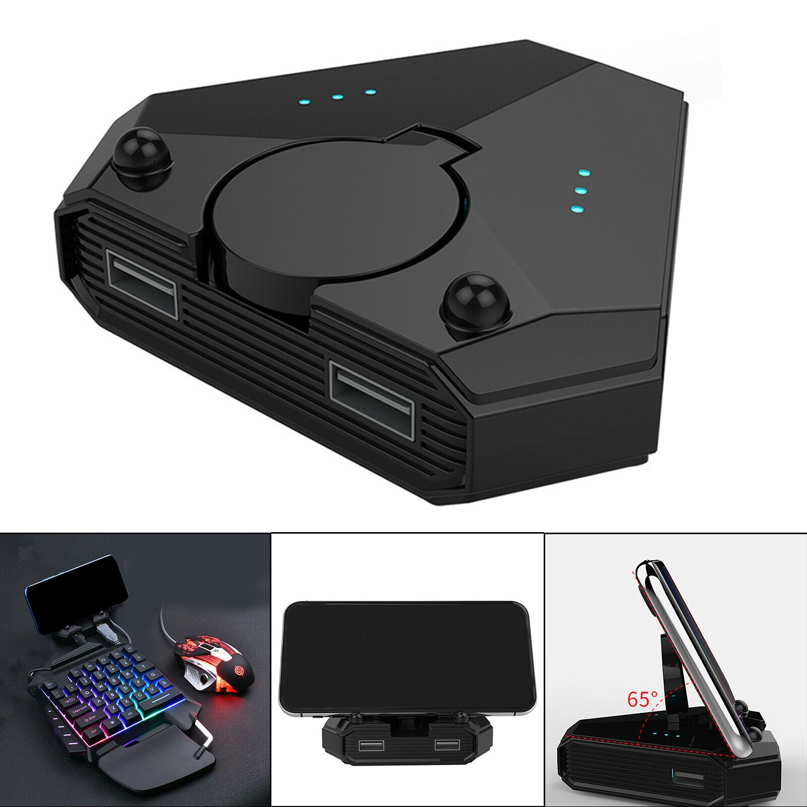 Mouse Keyboard Converter Adapter Bluetooth Connection Mobile Gaming Adapter