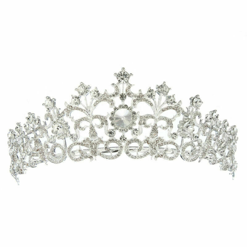 Crystal Rhinestone Hair Headband Crown Comb Tiara Wedding Bridal Tiara
