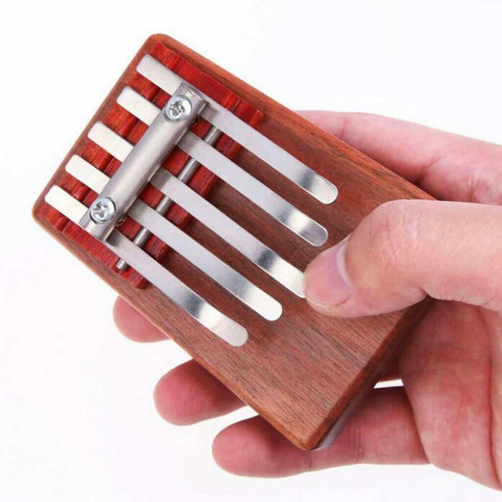 Mini Kalimba Thumb Piano Mbira Rosewood Kids Children Music Instrument Wood