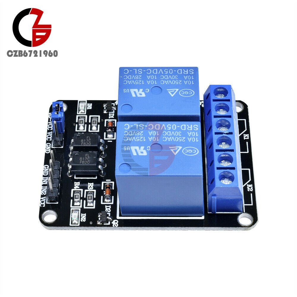 5V 2 Two Channel Relay Module With optocoupler for Arduino PIC ARM DSP AVR