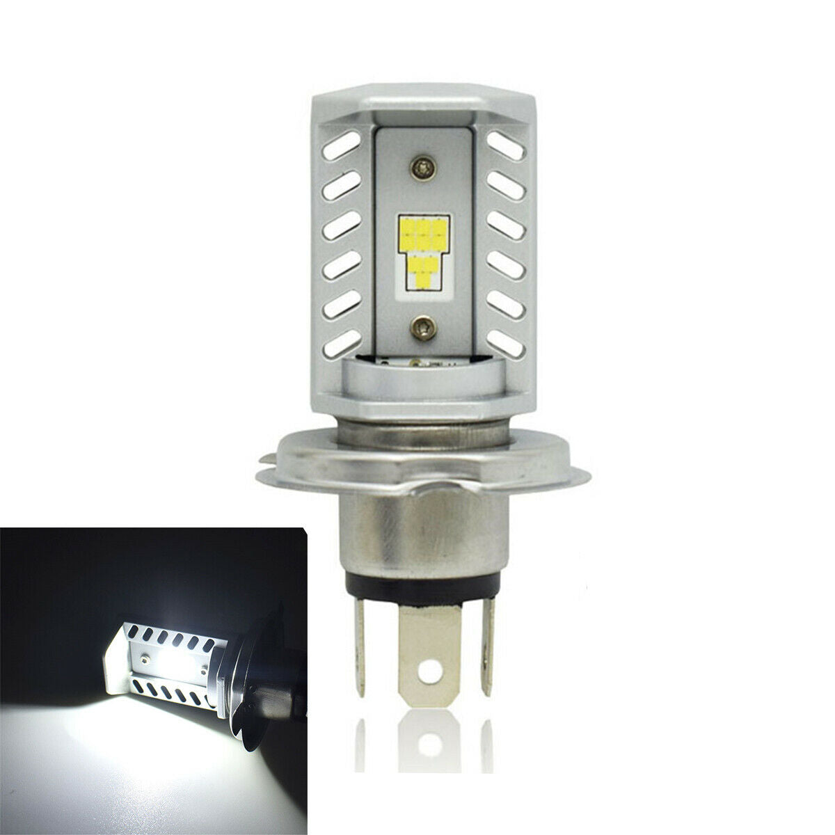 LED Motorcycle Headlight Hi/Lo 6500K 1600LM HB2 CSP 9SMD Bulb 12V/24V Universal
