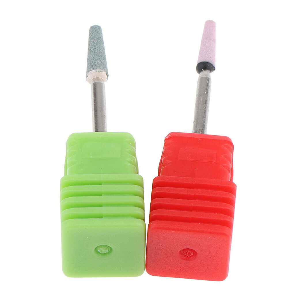 2Pcs Nail Drills Bit For Cuticle Clean Gel Removal Tools for Nail Salon Use