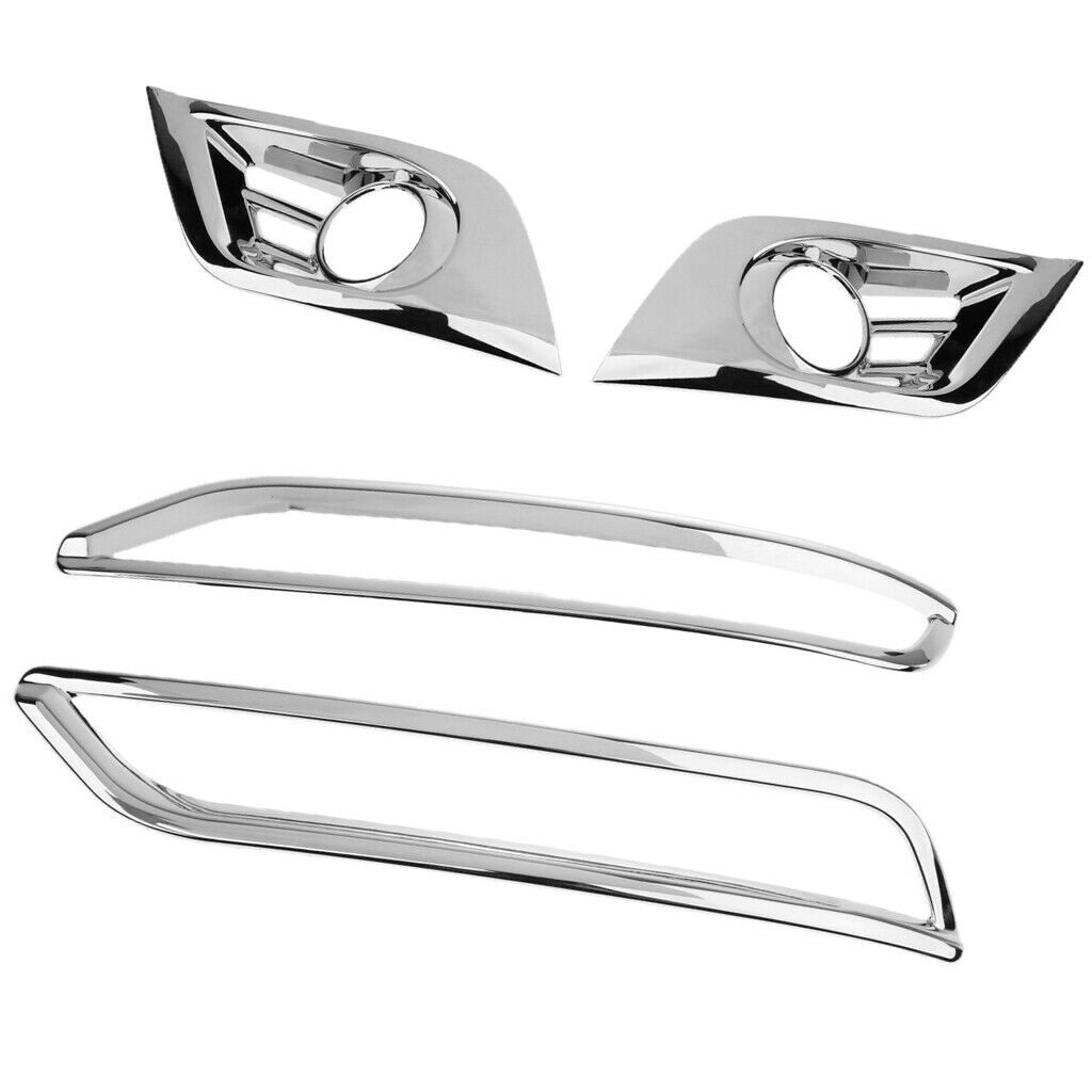 4 Pieces Front Rear Fog Light Frame Cover Trim Protector for Buick Envision