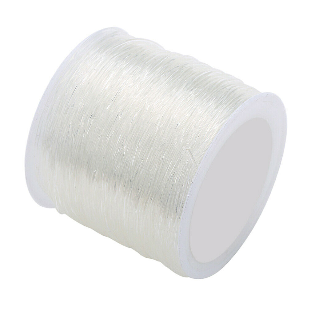 1 Roll of Clear Elastic Thread Jewelry Making Cord Findings 1.2mm 55m