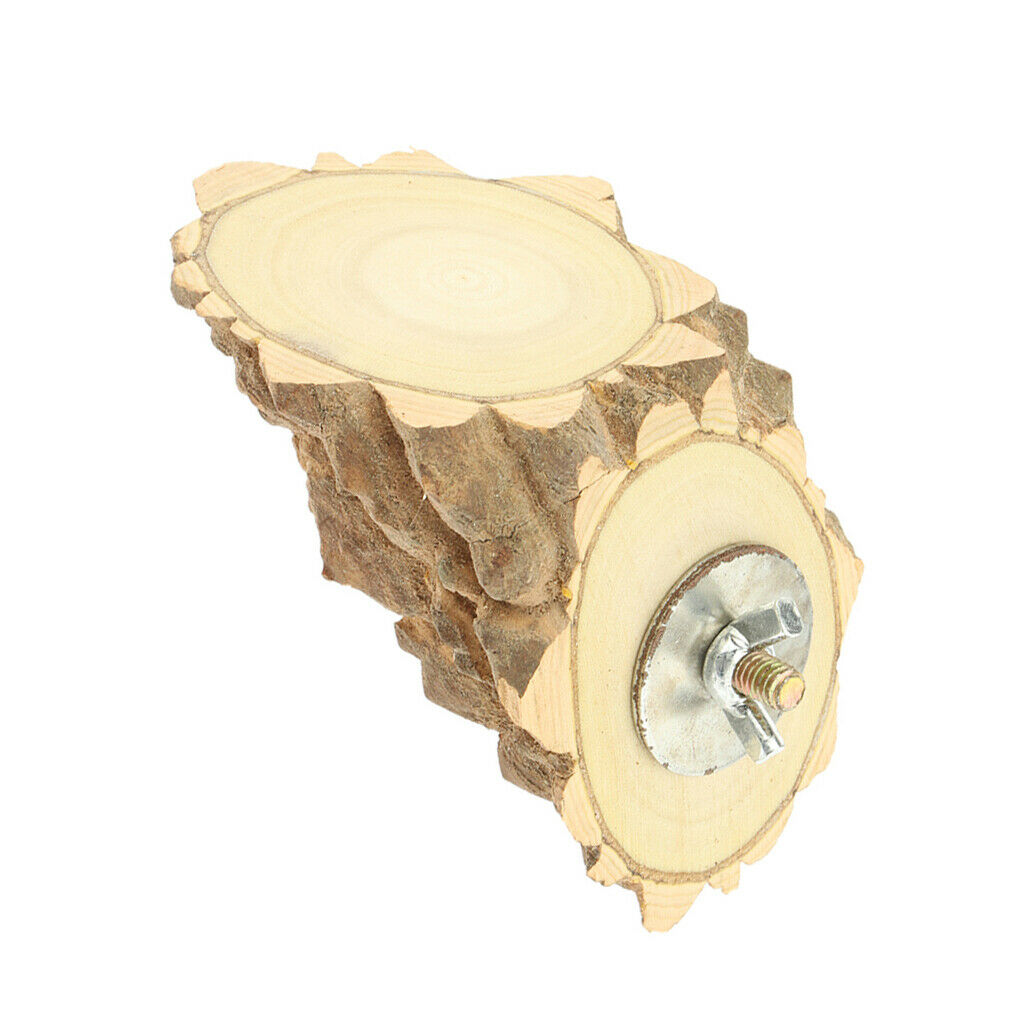 Natural Wooden Hamster Mouse Small Animals Lookout Platform 11x6x8cm