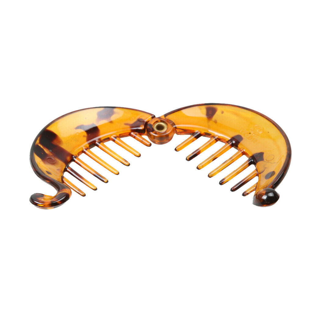 Banana Hair Clip Ladies Girls Barrette Comb Slide Hair Accessories Brown