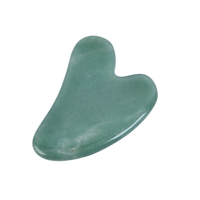 Green Aventurine Stone Scraper Massage Skincare Tool Body Care SPA Gua Sh.l8