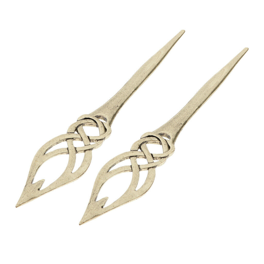 2 Pack Bronze Hairpin Celtic Knot Hair Pin Wedding Birthday Gift Dating