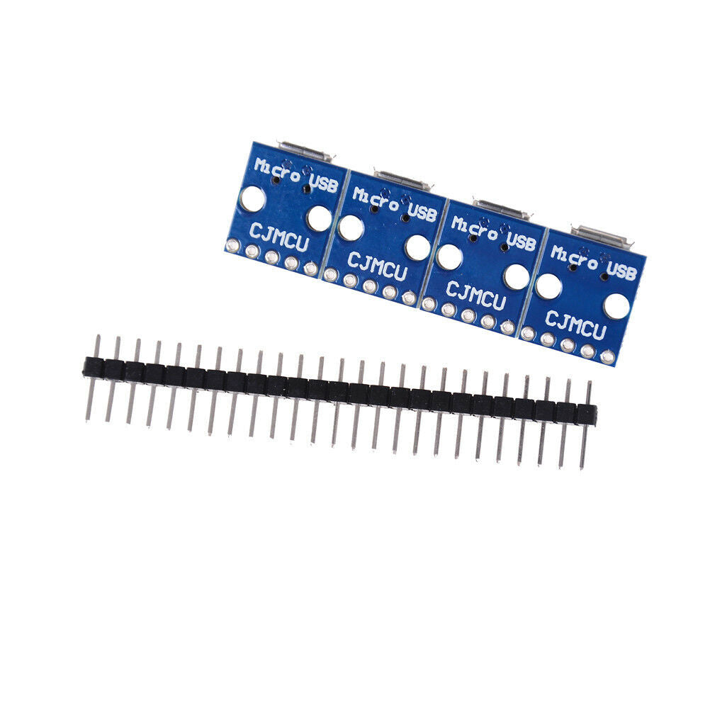 5Pcs Female Micro USB to DIP Adapter Converter 2.54mm PCB Breakout Boar.l8