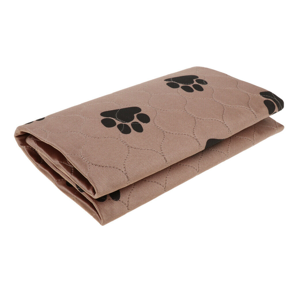 Microfiber Pet waterproof Bed Mat Pet Cover Cushion for Dog Puppy Brown L