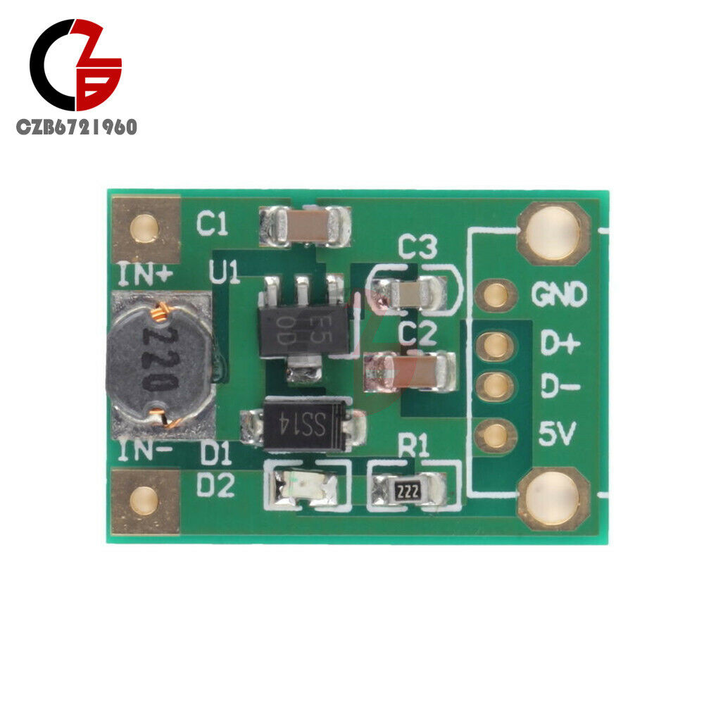 2PCS DC-DC 1-5V to 5V 500mA 600mA Max Boost Converter Step Up Module for Arduino