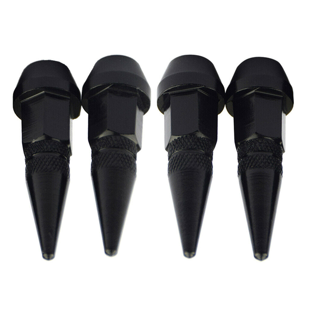 8X  Wheel/Tire Valve Stem Car-Truck Air Caps Covers Black