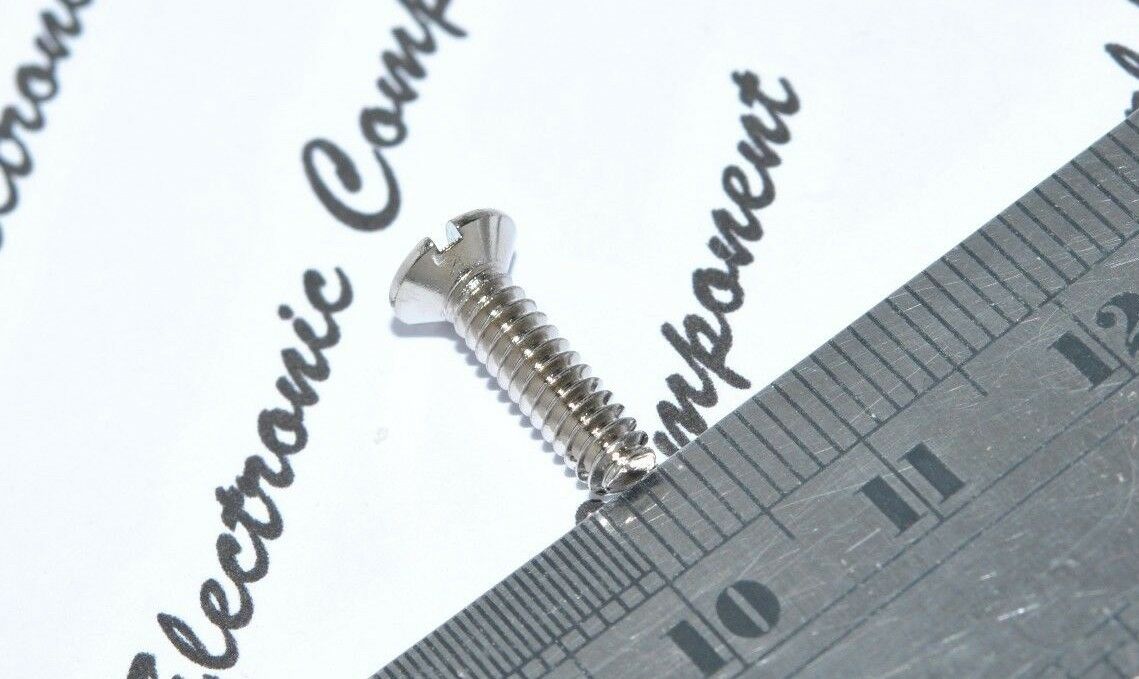 10pcs - #6-32x1/2" (12.7mm) Nickel-Plated Copper Wallplate Screw