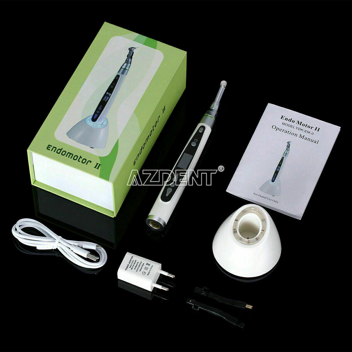 Dental LED Wireless Mini Endodontic Motor Root Canal 16:1 Handpiece 9 Programs