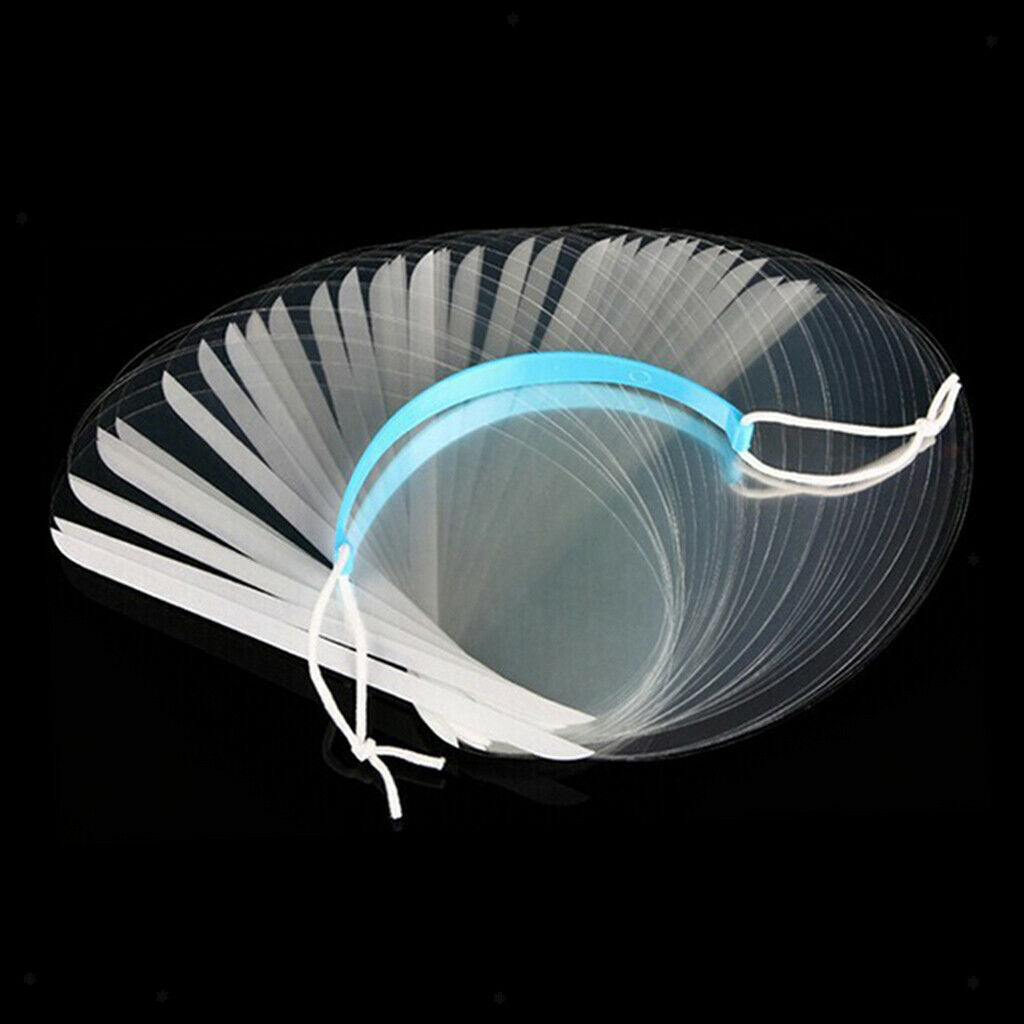 Pack of 50 Hairdressing Coloring Hairspray Masks Clear Face Eyes Shield 01