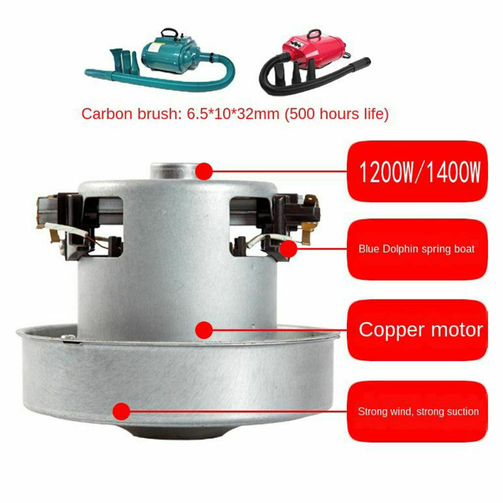 1200W Replacement Motor For Dog Cat Grooming Hairdryer Blower 500hours