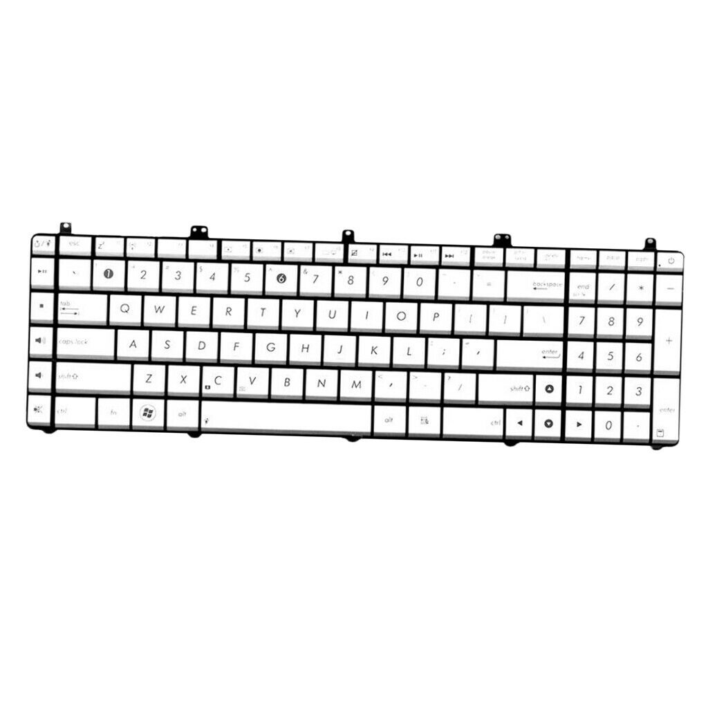 Plastic US Laptop Computer Keyboard for Asus N55S N55SF N75SF N75SL Series