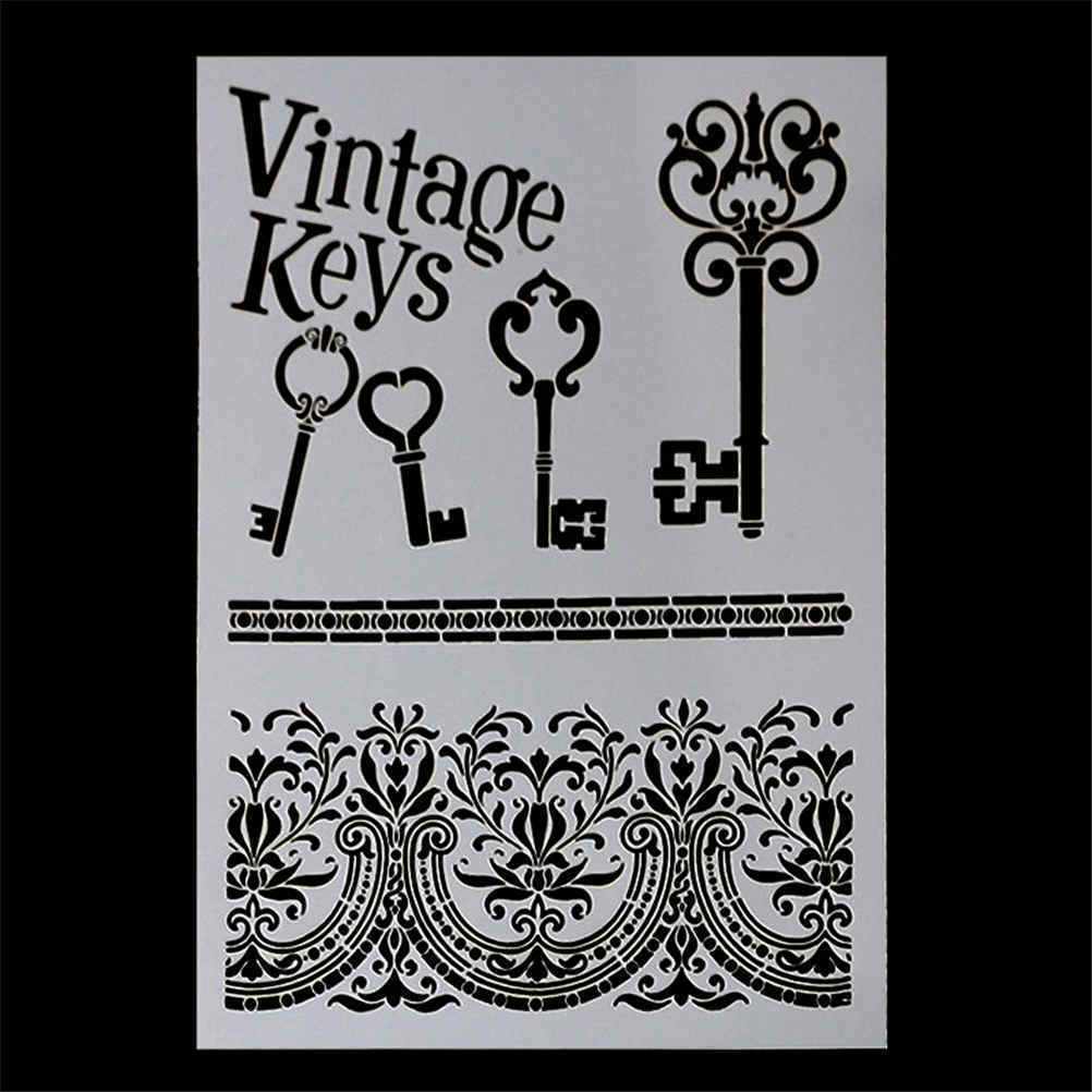 key layering stencils for walls painting scrapbooking stamping stamp albu.l8