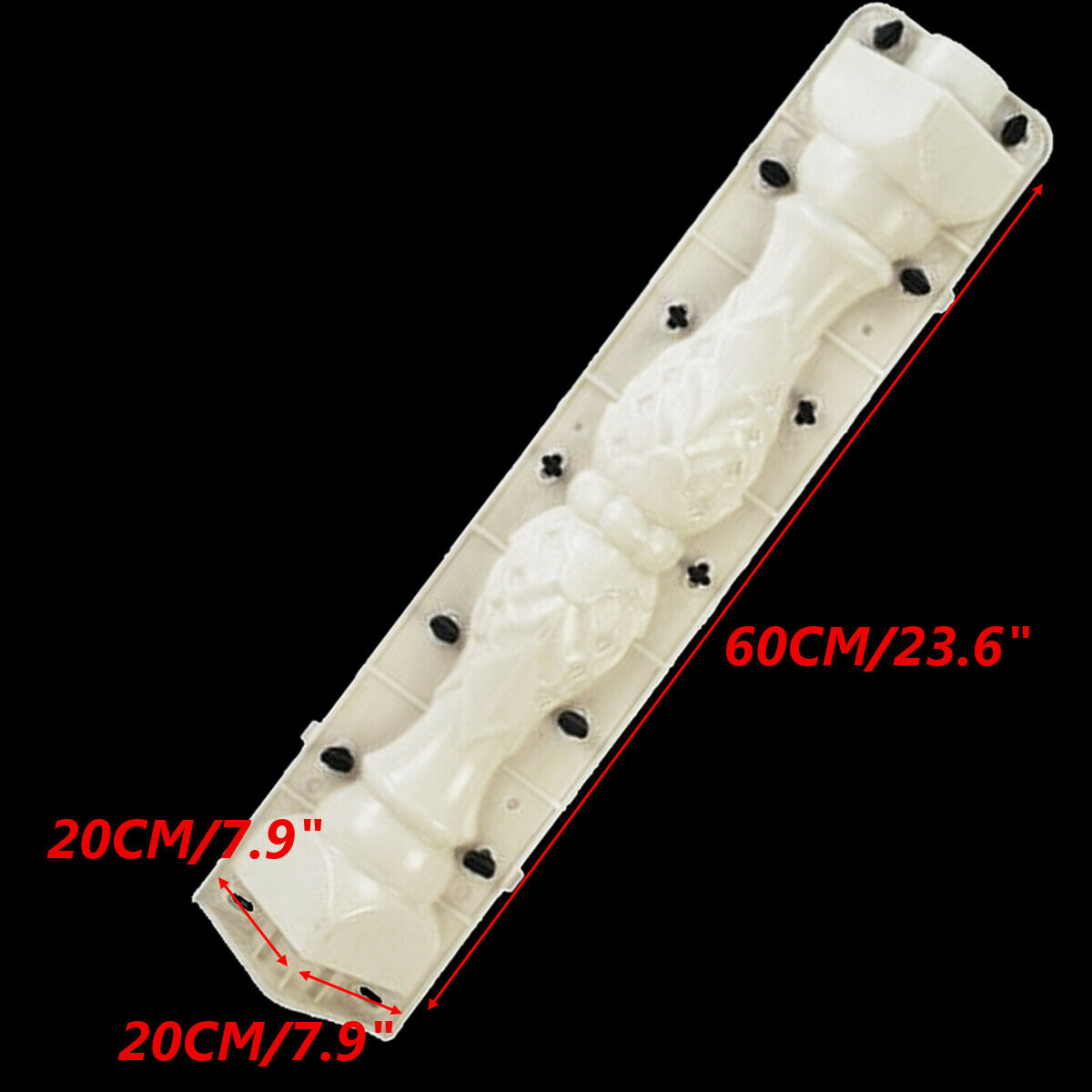 2Pcs/Set Moulds Balustrades Mold for Concrete Plaster Cement Plastic Casting