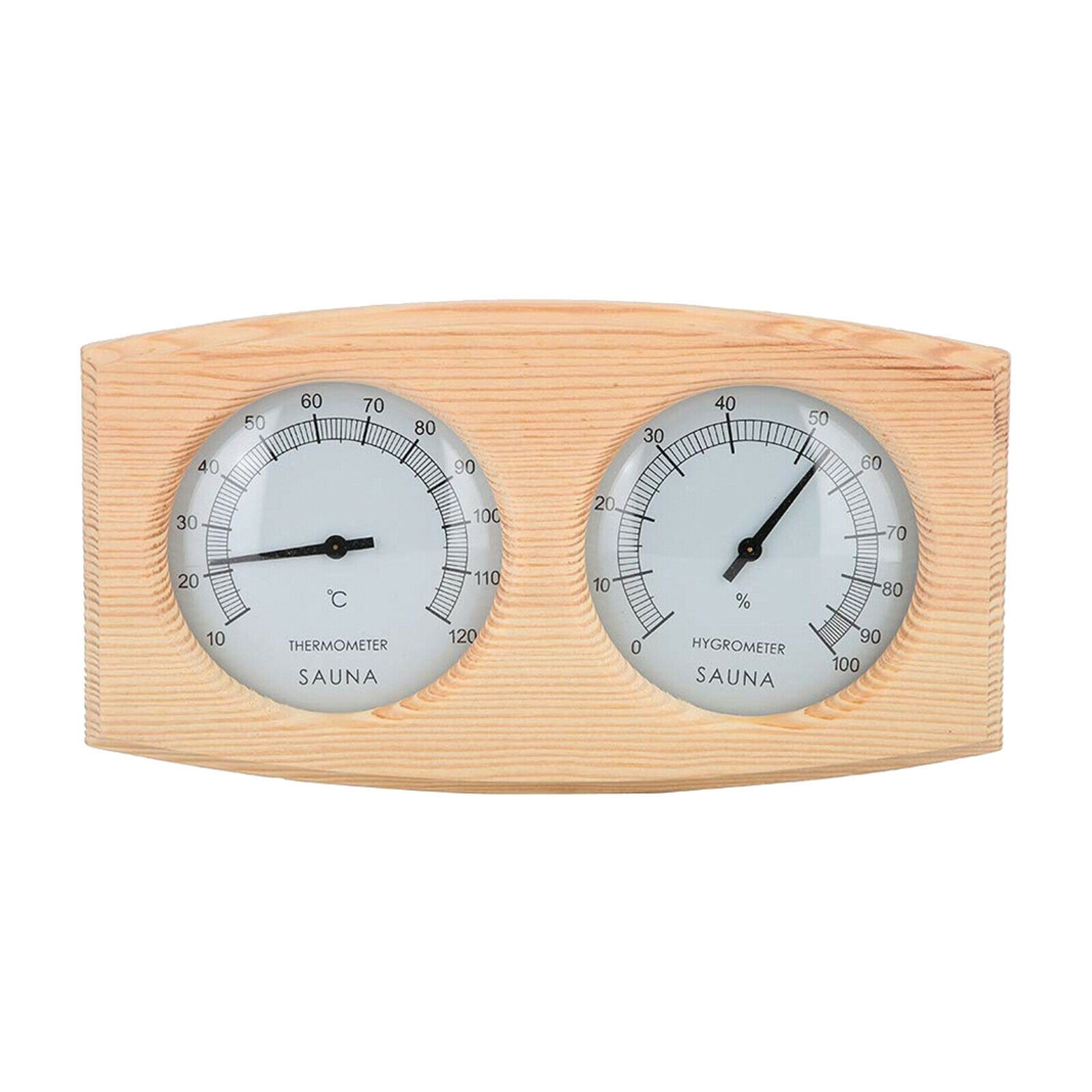 2-in-1 Accurate Wall Mounted Thermometer Hygrometer Sauna Room Equipment