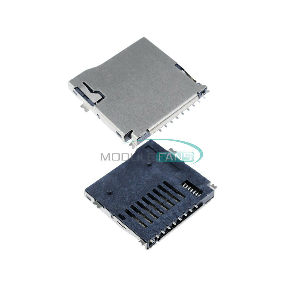 10PCS SD TF Micro Memory Card Self-eject Socket Adapter Plug TransFlash