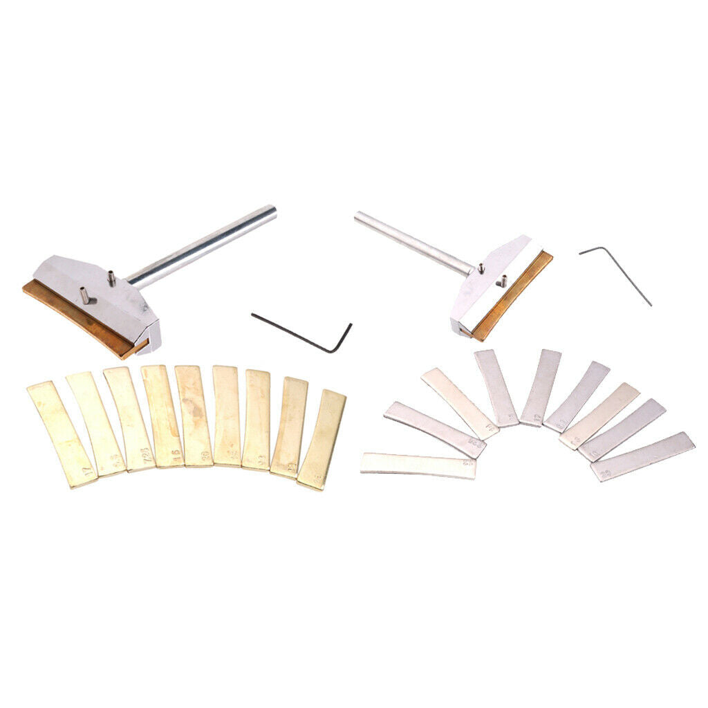 Guitar Repair Tool Fretboard Press Caul with Press Caul Insert Wrench Golden