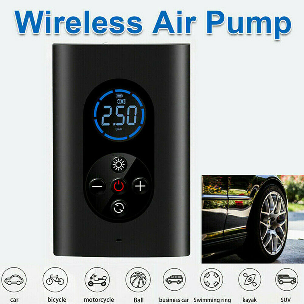 150PSI Portable Air Pump Wireless Air Electric Tire Inflator Car Rechargeable